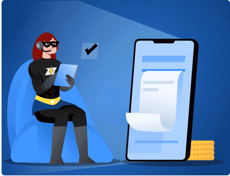 Buzznerd content specialist reviewing a restructured page next to a mobile preview